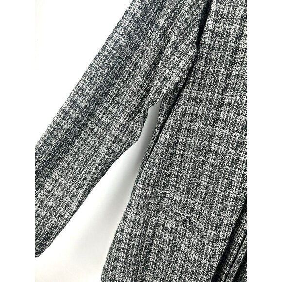 J. Jill Wearever Collection Women Cardigan Large Black White Hook & Eye Closure - Picture 4 of 8